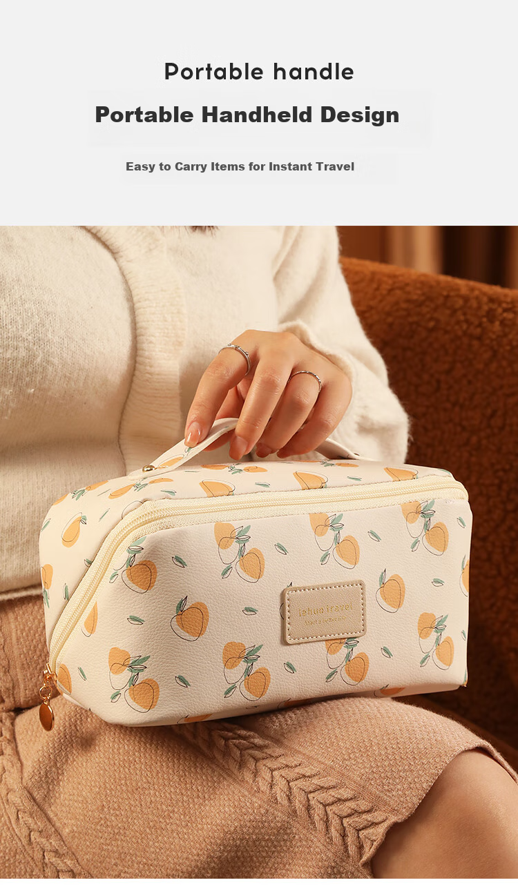 Lehuolvxing Portable Cosmetic Bag for Women, 2026 New Stylish Design, Large Capacity Toiletry And Skincare Organizer, High-End Storage Pouch 6