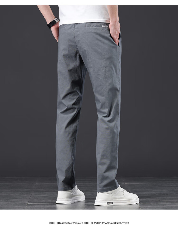 JEEP Comfortable And Simple Casual Pants for Men, 2026 Summer Fashion Versatile Straight-Leg Trousers, Commuter Long Pants for Me 15