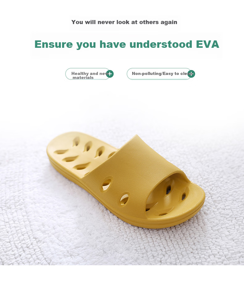 GUOLUOFEI Japanese-Style Slippers for Women, Summer Indoor Home Bathroom Shower Couples Quick-Drying Water-Draining Sandals for Me 4