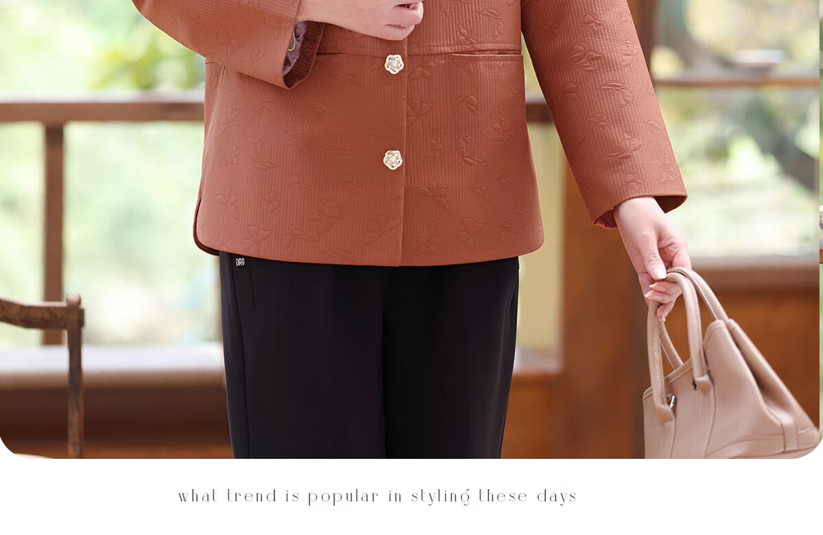 YUZHAOLIN 2025 Spring Middle-aged and Elderly Women's Jacket Coat Mom Clothes Y51D013 10