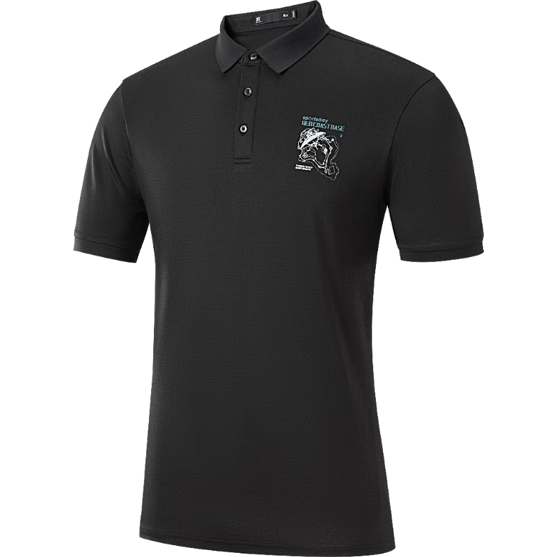 HLA Short-Sleeve Polo Shirt for Men, Three-Body Collaboration Series, Cool-Feeling Short Sleeves for Men in Summer