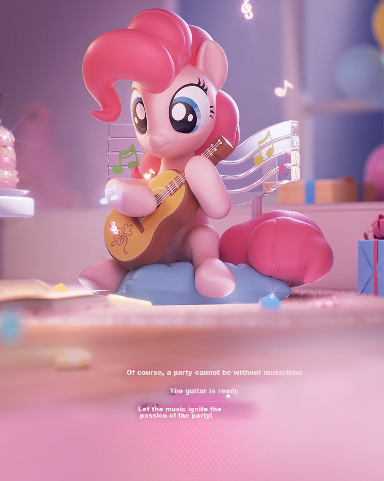 Funism My Little Pony Party Time Blind Box Toy, Desktop Decoration, Girl's Birthday Gift, End Box 18