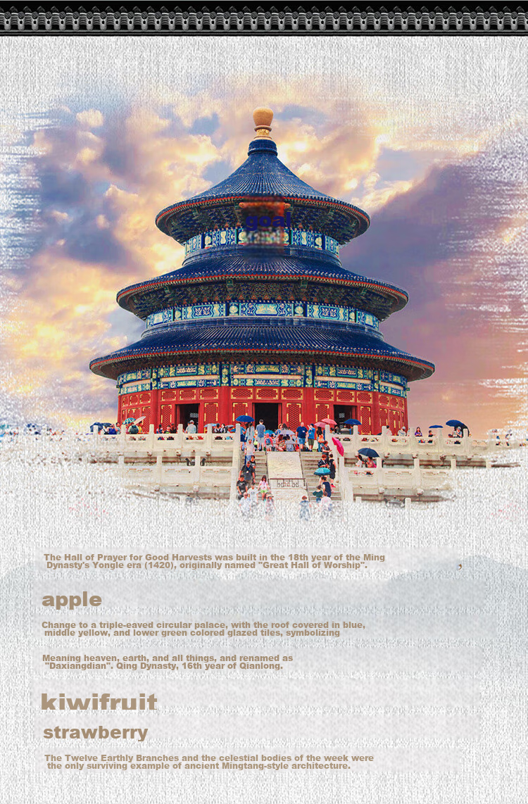 Moyuwenhua Micro-Particle Building Blocks, Chinese National Trend Temple of Heaven Praying Hall Ancient-Style Architecture Model Ornament, Children's Toy Gift 2