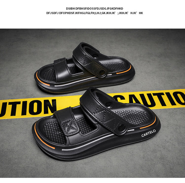 CARTELO Men's Sandals, Summer Soft-Soled Trendy Casual Dual-Use Slippers, Men's Outdoor Beach Sandals 13