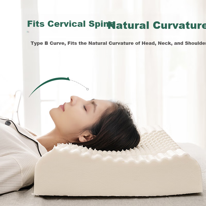 Hengyuanxiang Pillow, Imported from Thailand, Latex Pillow, Deep Sleep Pillow Core, Double Cervical Pillow Core, Whole Head, One Pair