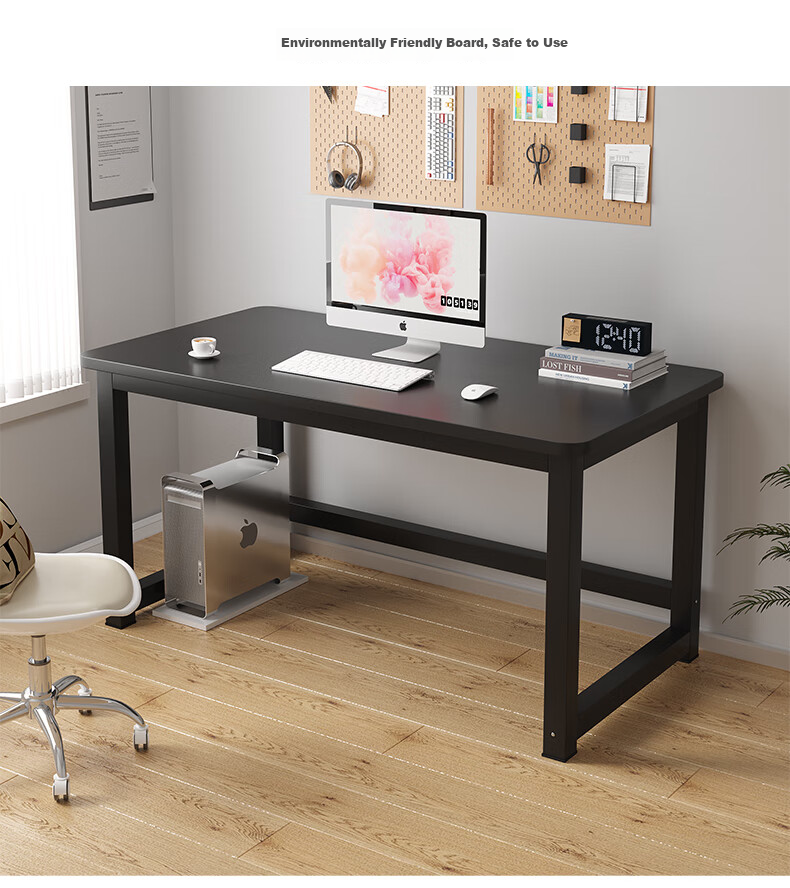 KULIN Computer Desk Home Desktop Writing Desk for Bedroom And Living Room, Simple Office Study Table, Walnut Color, 1.2 Meters 18