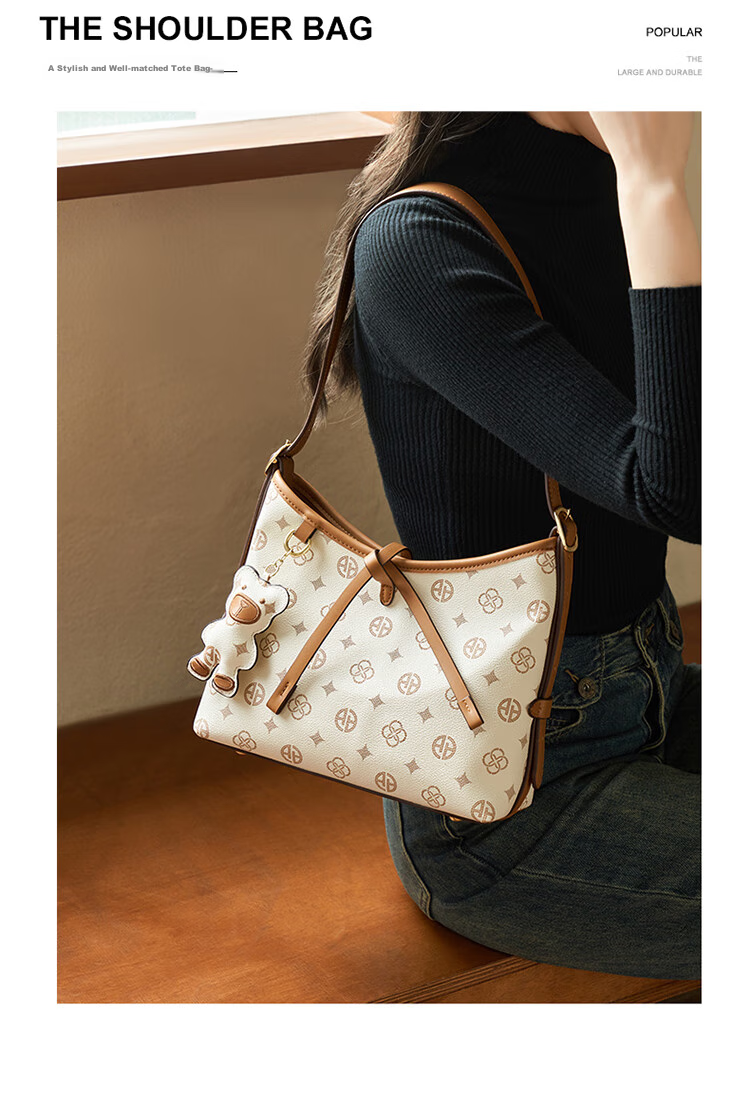 Aokang Women's Large Capacity Hobo Underarm Tote Bag Luxury Crossbody Shoulder Bag Birthday New Year Gift for Girlfriend Wife 8