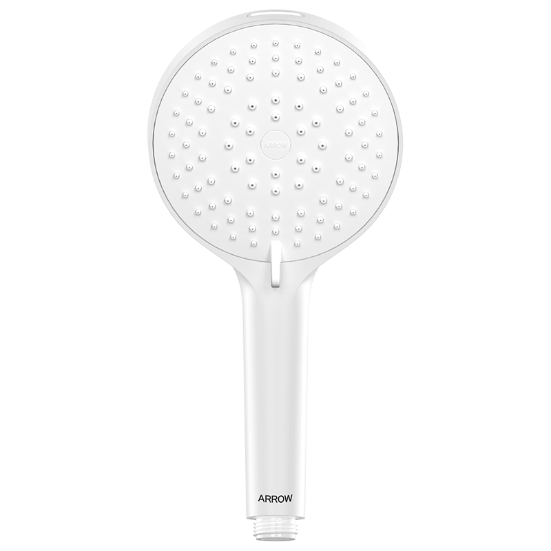ARROW Shower Head, Elegant White Color, Multi-Functional Household High-Pressure Bathing Handheld Shower Head, Back Spray Handheld