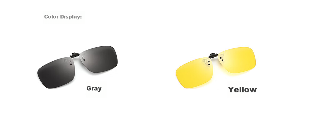 Wanpishu Polarized Sunglasses Clip-On for Nearsightedness, UV Protection, Anti-UV, Sun Protection, Outdoor Use for Me 9