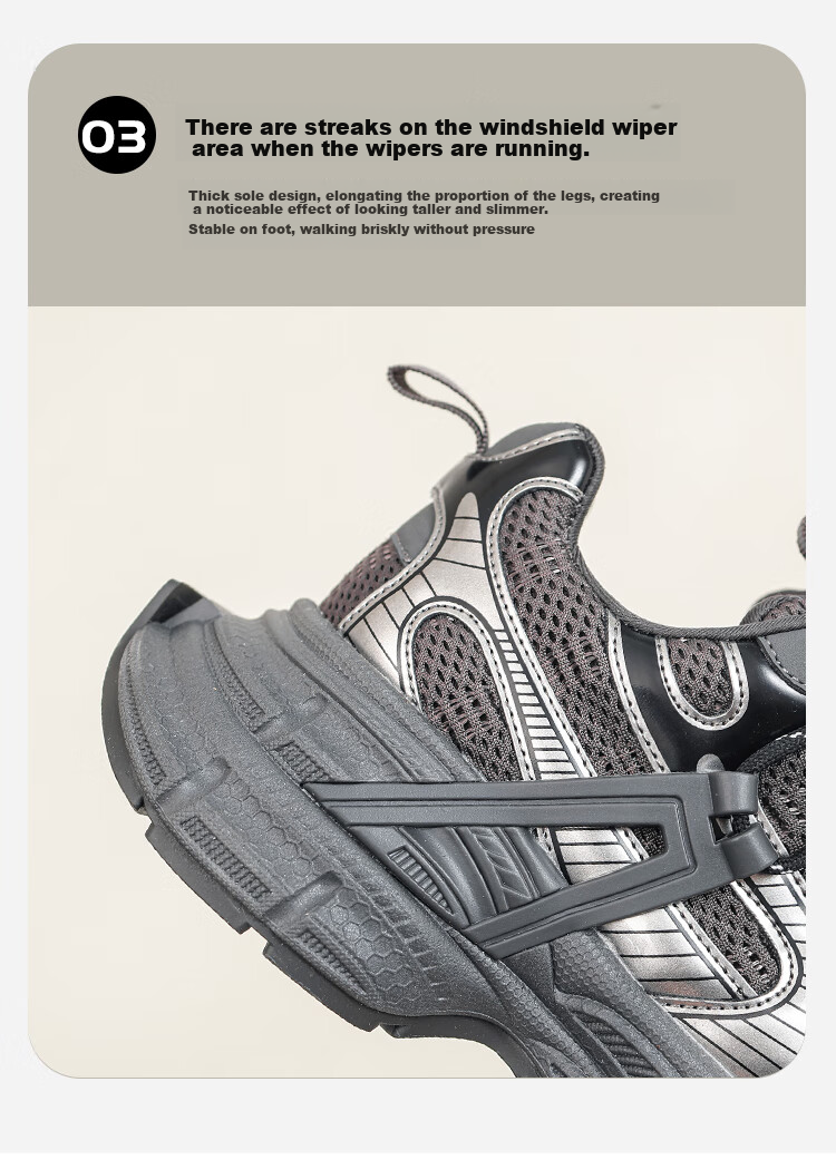 ZHR Dad Shoes for Women, Retro Trendy Cool Patchwork Upper Sneakers, Thick-Soled Height-Increasing Women's Shoes, JT62, Silver Gray, Size 35 11