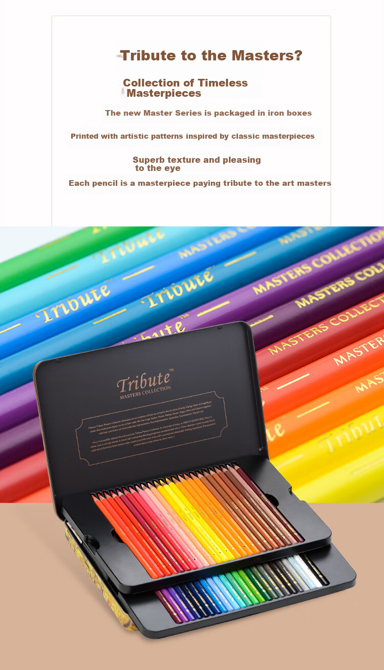 MARCO Master Oil-Based Colored Pencils Art Student Set for Boys And Girls, Students Colored Pencils Birthday Gift Master Premium [Oil-Based 48 Colors] 9