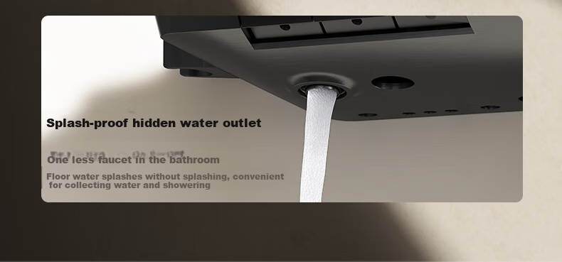 JOMOO Shower Set with Piano Key Temperature Control, Separate Shower Head IMAX Silk Rain Youth Edition 25048-695/HBS 24