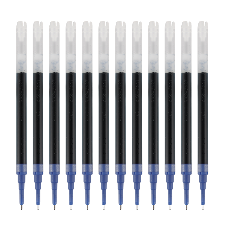 PILOT BXS-V5RT Retractable 0.5mm Gel Pen Refill for BXRT-V5 Tongyuan Wang Pen with Four-Point Support Tip, Compatible with BXRT-V5 Tongyuan Wang, Blue-Black, Pack of 12