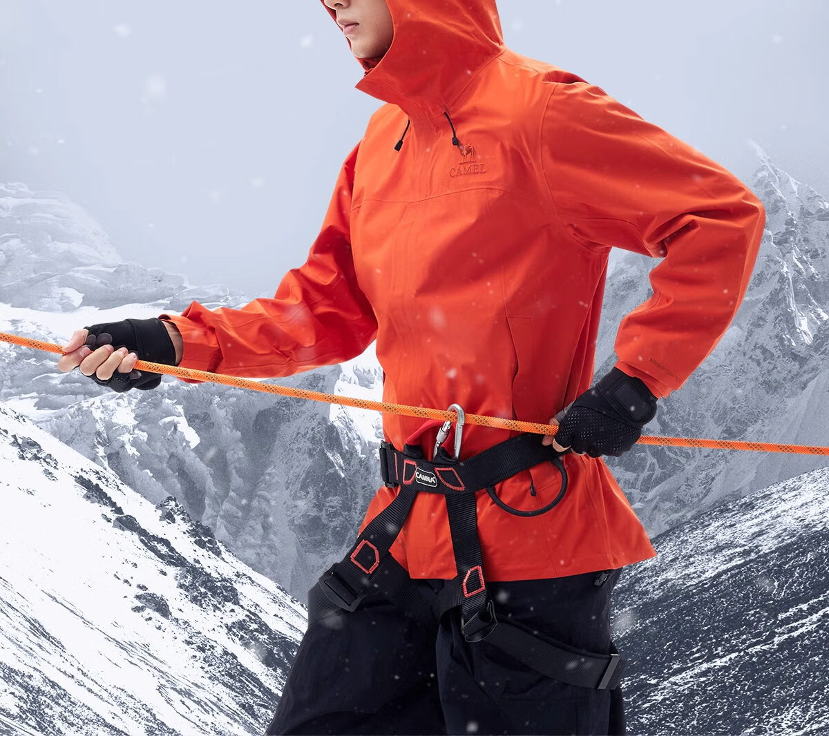 CAMEL Outdoor Hardshell Jacket for Men And Women, 3L Waterproof Rainproof Mountaineering Coat, Professional Storm Protection, Model 1864, Size L 8