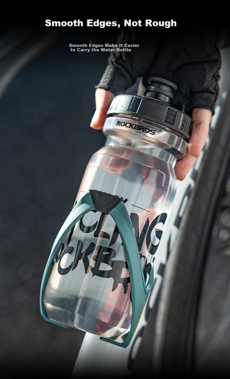 ROCKBROS Bicycle Water Bottle Holder with Tire Levers for Mountain And Road Bikes, Cycling Equipment, Blue And Orange 6