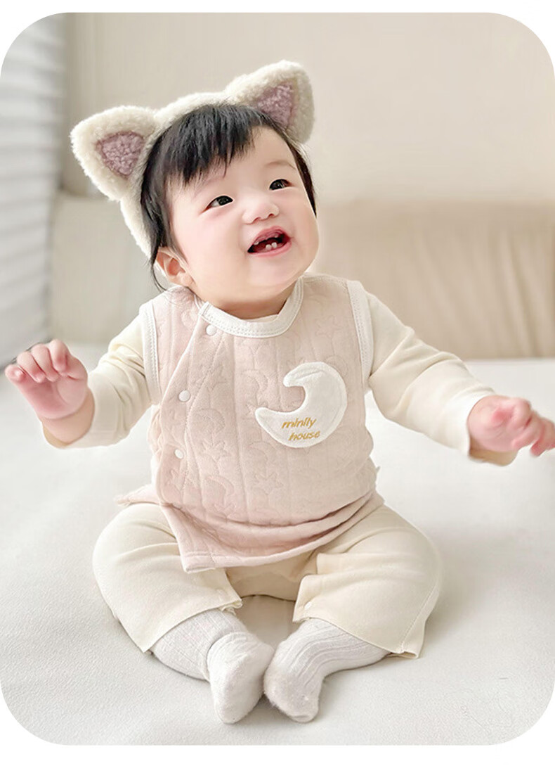 Youqi Baby Vest Spring Autumn Winter Outerwear Warm Cotton Boys Toddler Quilted Newborn Sleeveless Jacket 3