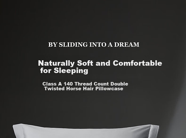 Shuixingjiafang Pillowcase, 100% Pure Cotton, Class A Pillow Cover, 140 Thread Count, Sateen Fabric, One Pair, 48x74cm 1