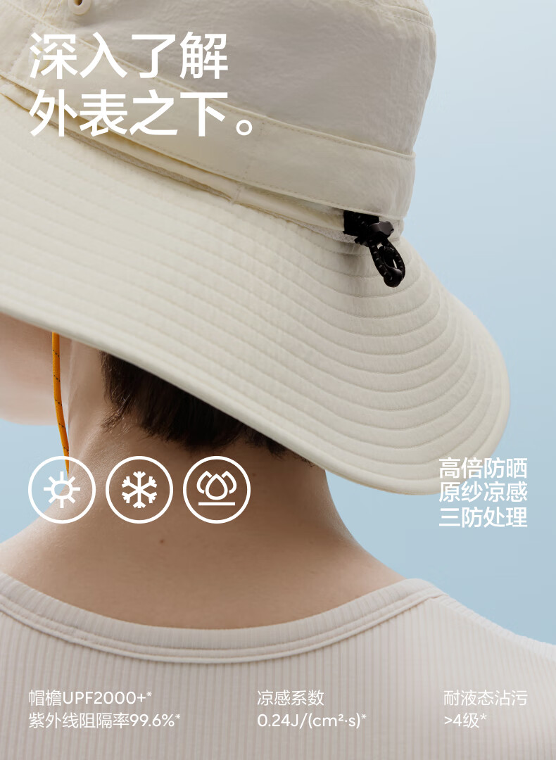 Bananain [Wang Yibo's Choice] Liangpi 502 UV Protection Hat for Men And Women, Sun Protection Fishing Hat with UV Protectio 3
