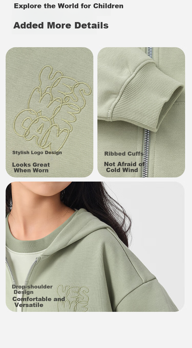 BALABALA Children's Clothing, Boys' Sweatshirt, Spring 2025 Collection, Girls' Versatile Outdoor Top, Simple And Fashionable, 209125105203 6