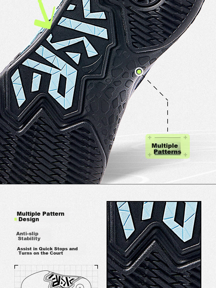 ANTA Children's Sports Shoes for Boys, Spring Wear-Resistant Practical Basketball Shoes with Cement Star Design A12511101 22