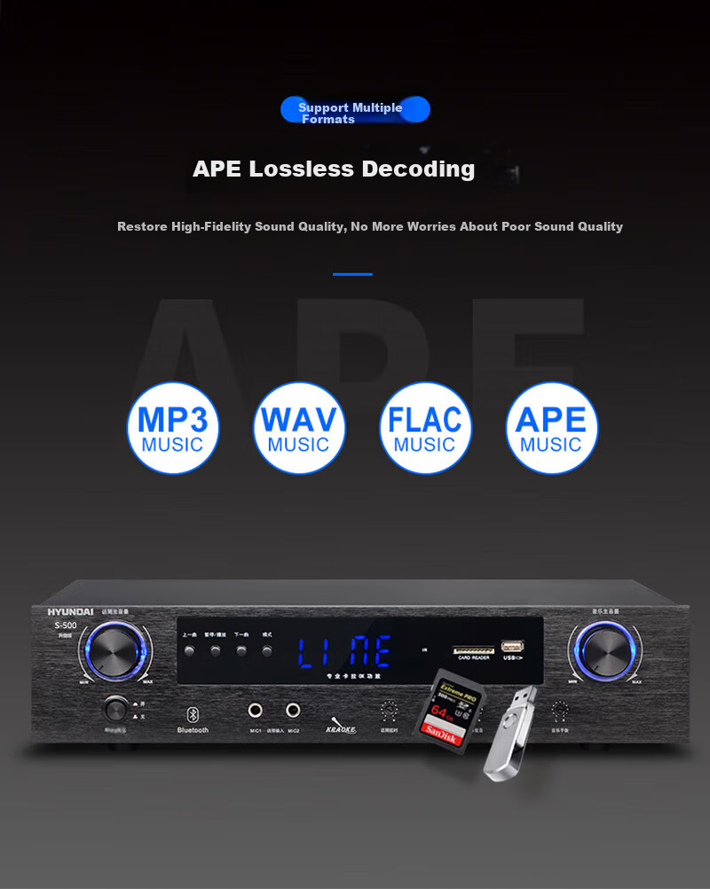 HYUNDAI BK10 Professional Small to Medium-Sized Conference Room Audio System, Wall-Mounted Speakers, Bluetooth Amplifier, Wireless Microphone Combination for Teaching, Training, And Shop Systems Equipment 11