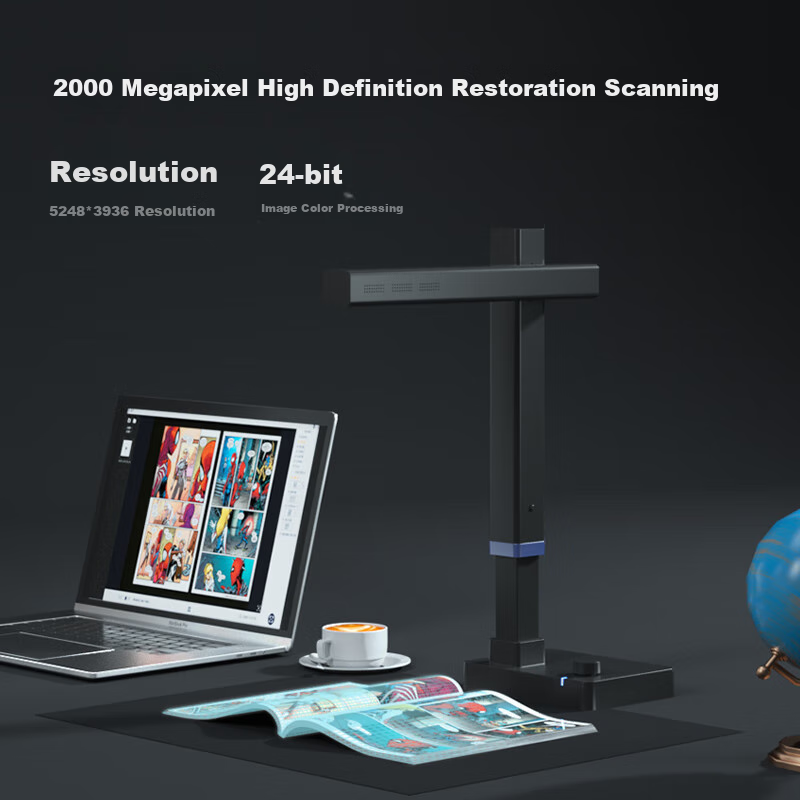 Сканер CZUR Elf Scanner, 20 Мп, А3, Wi-Fi, USB, 1 сек/стр