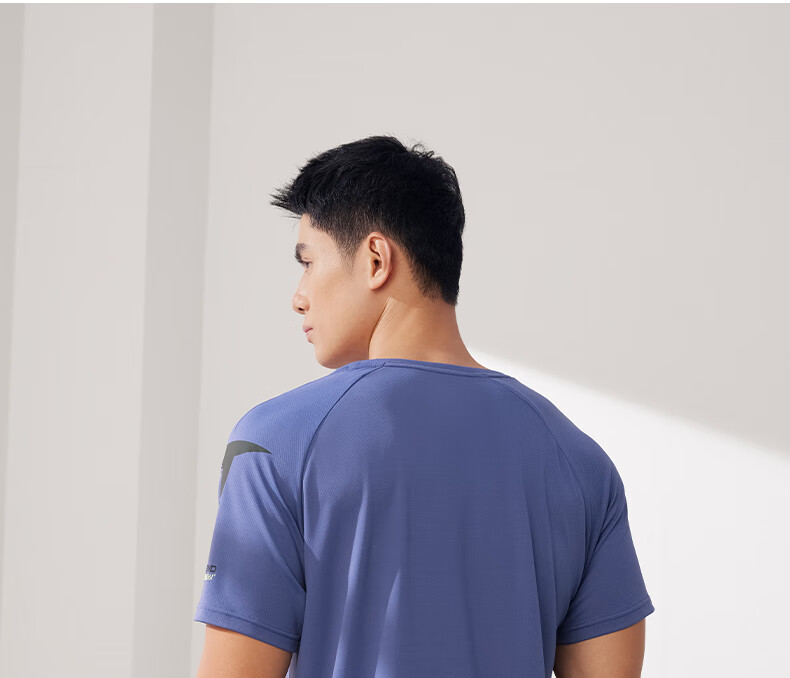 361° Men's Short-Sleeve T-Shirt, Summer Quick-Dry, Loose-Fitting Athletic Running Fitness Casual Top, Half Sleeve, 652524101-2 16