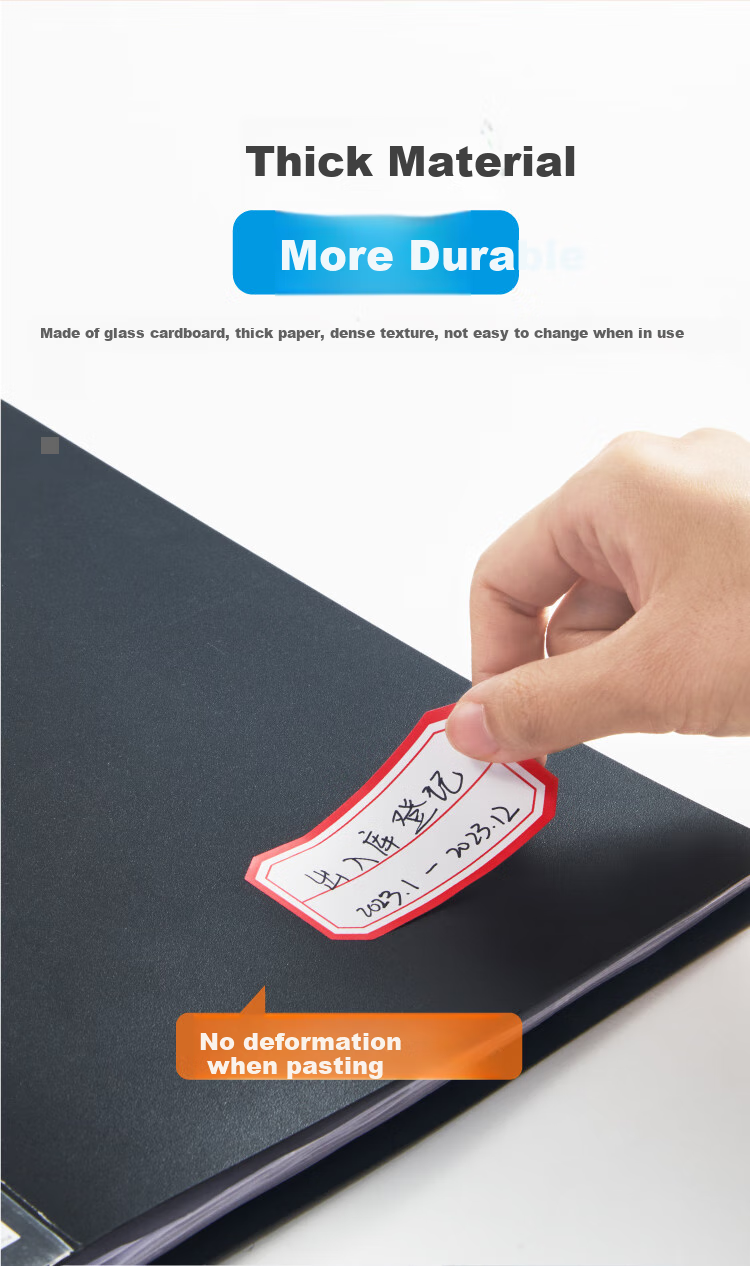 DSB (Dishibi) 720 Pieces, 49*38mm Label Paper Stickers, Self-Adhesive Notes, Easy-To Paper, Sticky Notes, Office Supplies, Markers, Memo Pads, 4629 Blue 10