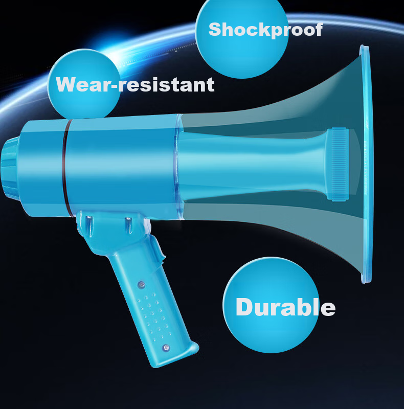 Aiguozhe A66 Large Megaphone Amplifier, Portable Recording Speaker for Promotions, Street Vendors, Sales, Shouting, Loud Public Address System, Rechargeable, Looping Playback Speaker, Lighting, And Megaphone 6