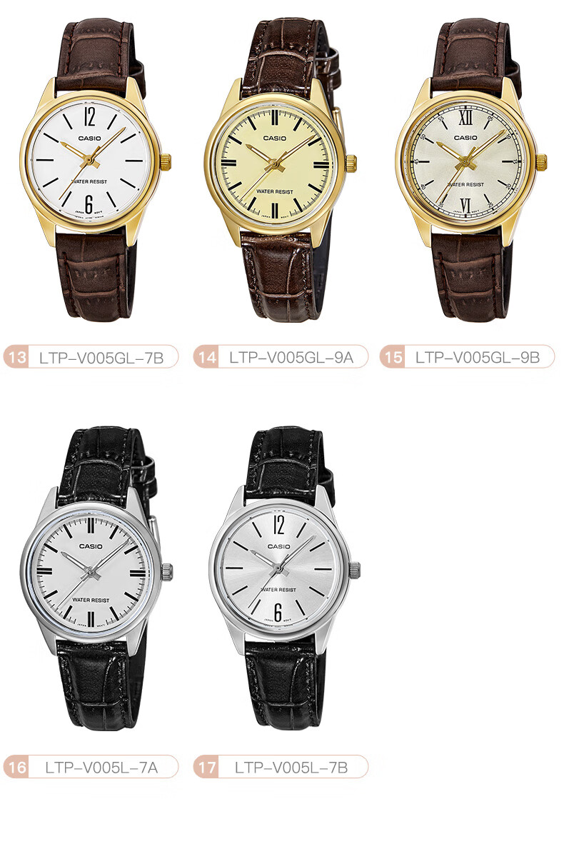 CASIO Watch, Simple Analog Steel Strap Small Dial Quartz Women's Watch [Valentine's Day Gift], LTP-V005GL 8