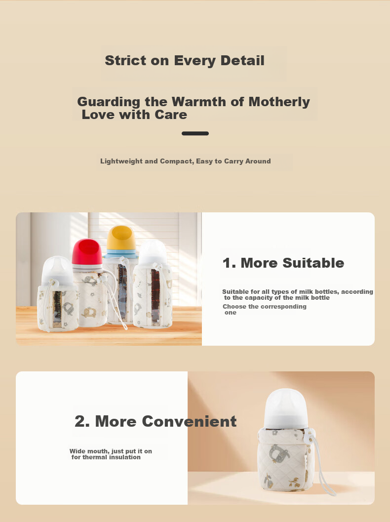 DOCTOR MA Bottle Warmer, Pigeon Insulated Bag, Window Design for Easy Viewing, Anti-Colic, Universal, Convenient, Constant Temperature Milk Warmer, 240ml 13
