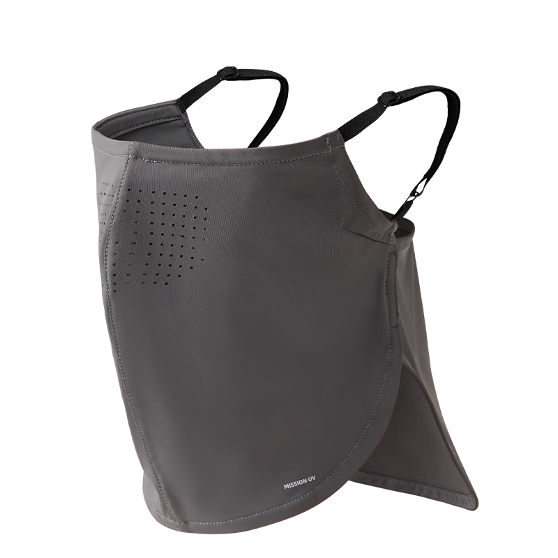 MISSION UV Ice Silk Sunscreen Face Mask Men's Cycling Mountaineering Summer UV Protection Sunshade Neck Guard Full Face Breathable Sunscreen Mask