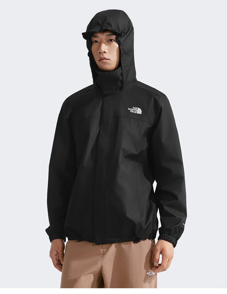 The North Face Men's Outdoor Waterproof Single-Layer Hard Shell Jacket 8BA8, Cosmic Black/4H0, 3XL 4