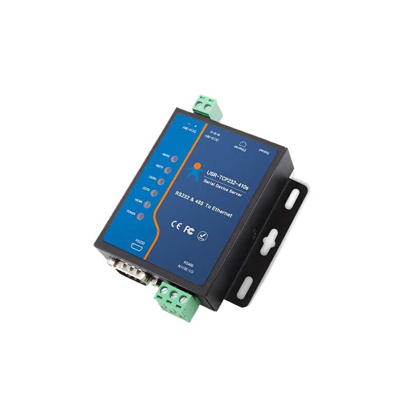 USR Industrial Grade Dual Serial Port Server 2-Port RS232/485 to Ethernet Module Serial to Network Port Modbus Gateway USR-TCP232-410s One Year Warranty