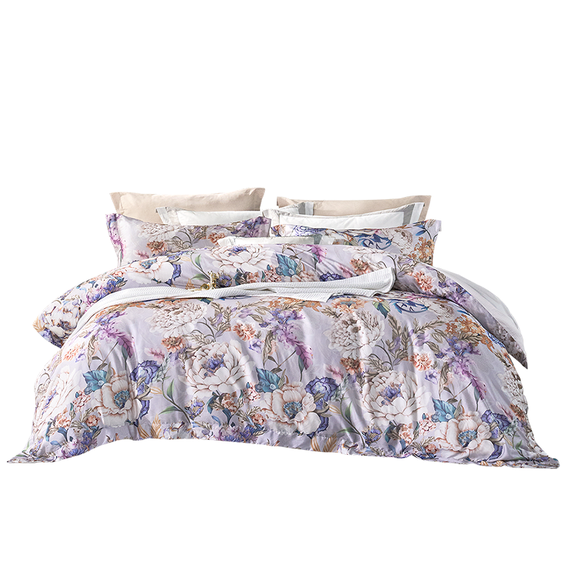 FUANNA Bedding Set, Natural Plant Fiber Chinese-Style Bed Sheet And Duvet Cover, King Size Set, 230*229cm