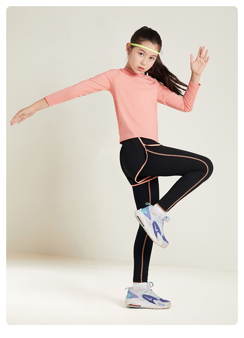 FANDIMU [Children's Sports Set], High-Elastic Breathable Running Yoga Badminton Basketball Soccer Training Clothes, Cycling Hiking 13