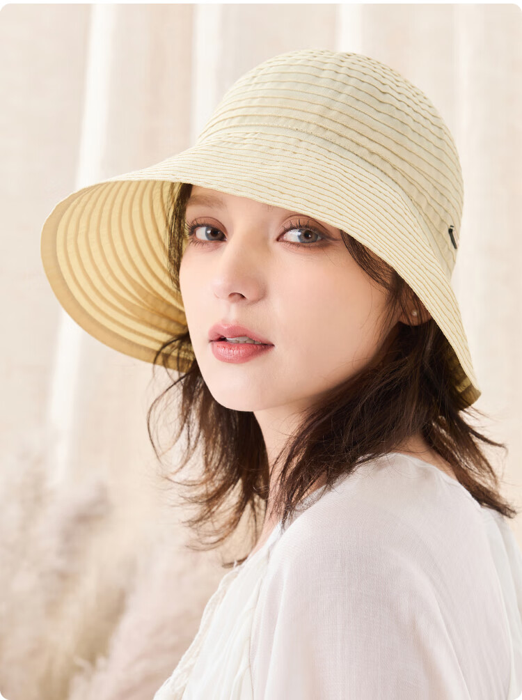 JIUMU Sun Protection Hat for Women, Sun Visor Cap, Fisherman Hat, Summer Outdoor Face-Covering UV Protection Hat 14