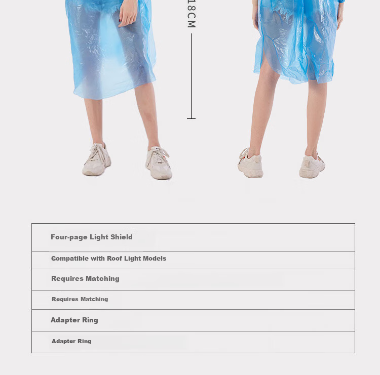 BWNK Disposable Raincoats, 6-Pack, Thickened, Portable for Men And Women, Outdoor Travel Ponchos, Thickened, Random Colors 2