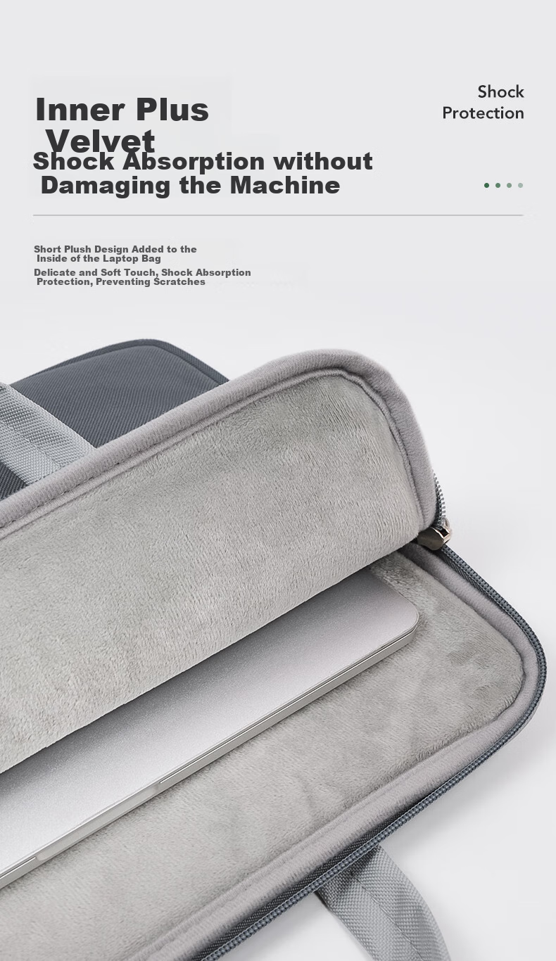 DiyiGongfang Air Cushion Shockproof Laptop Bag for 13.6/13/13.3/14.2/14 Inch Laptops, Handbag for Men And Women, Commuter-Friendly, Suitable for Apple, Huawei, Lenovo, ASUS, Dell, Slim Bag 4