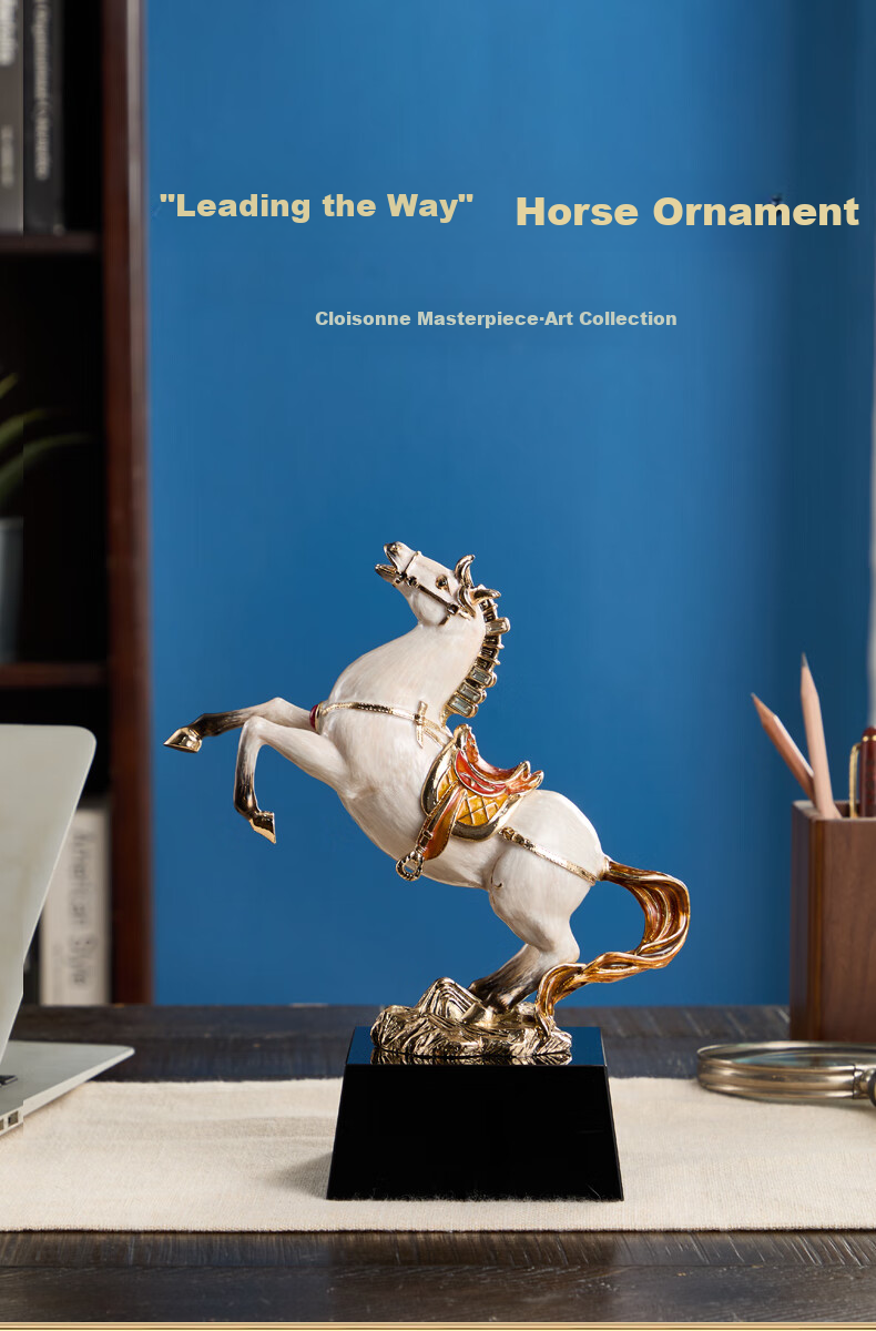 Nuoshiman, Instant Success Horse Figurine, Office Desk Decoration, Living Room Entrance Hallway Wine Cabinet Ornament, Housewarming Gift, Business Opening Present, Promotion Gift 1