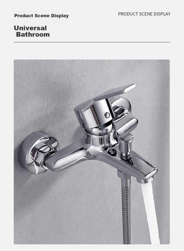 MEJUE Brass Bathroom Faucet Shower Head Set, High-Pressure Shower Head Bathtub Shower Set Z-1497 17
