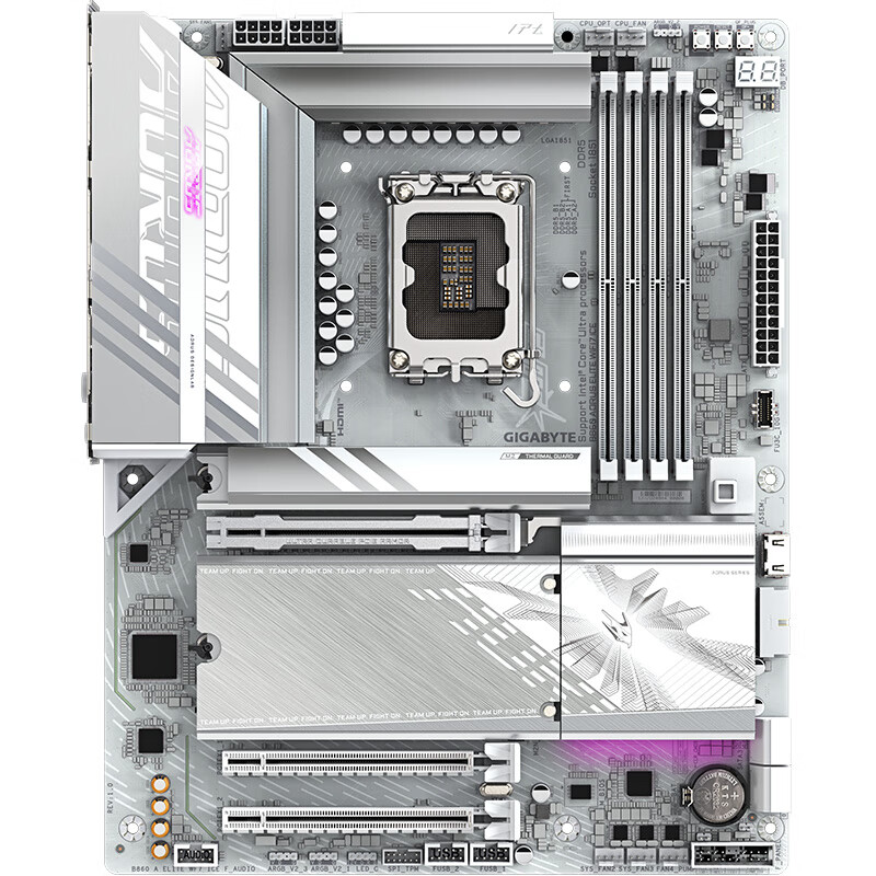 GIGABYTE B860 AORUS ELITE WIFI7 ICE Ice Carving DDR5 Motherboard, Supports Intel CPU Ultra 270K PLUS 265K 245K LGA 1851