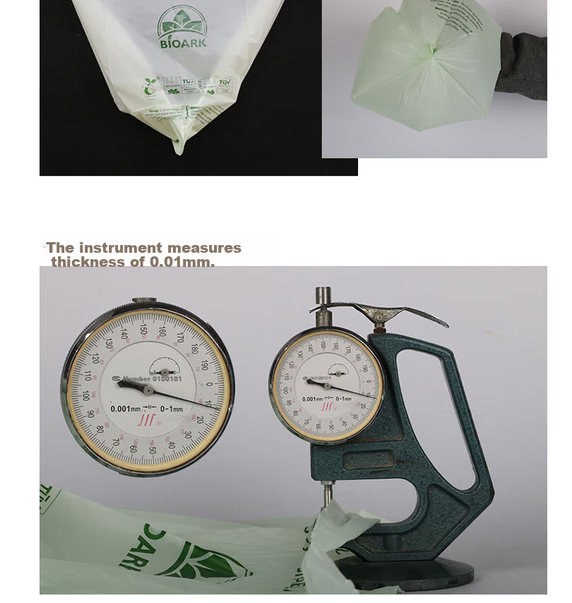 Haisidike Biodegradable Garbage Bags, Light Green, 8L (40*38cm), 50 Pieces, PLA Corn Starch Biodegradable Compostable Garbage Bags, Disposable Eco-Friendly Bags, HKZX-36 8