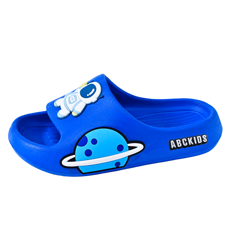 ABC KIDS Children's Sandals, Boys Indoor Bath Slippers, Baby Home Slides, Girls Space Slide Sandals, 8541 Royal Blue, Size 34-35