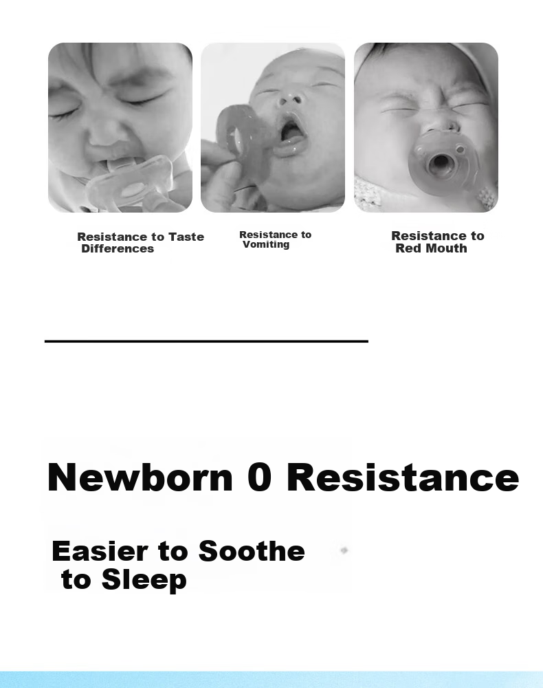 Garkoko Breast Milk Pacifier for 1-6 Months, Anti-Colic, Newborn Baby Soothing Pacifier, Prevents Open Mouth, Ultra-Light 2