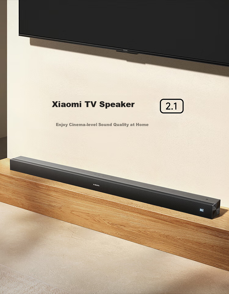 MI TV Soundbar 2.1 Channel Soundbar Home Theater with Built-In Subwoofer, Wireless Bluetooth 5.4 Speaker for Living Room, NFC Quick Pairing 1
