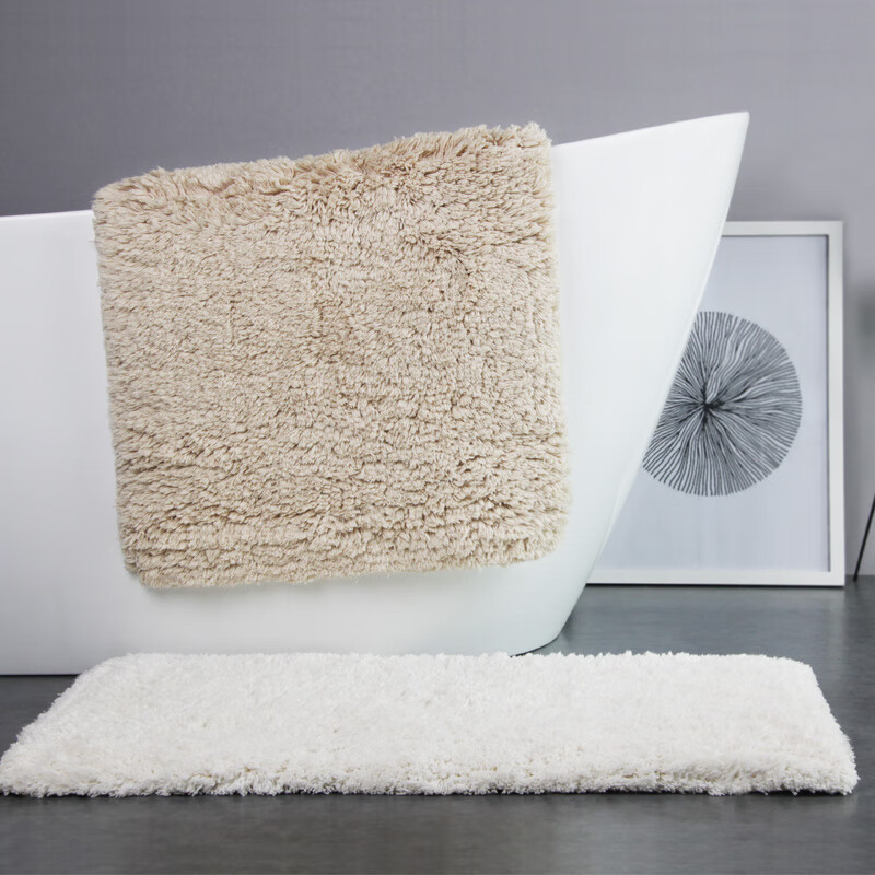 Amarelle Yijing Tiancheng Five-Star Hotel Non-Slip Floor Mat, Machine Washable, Mat06 Off-White (50*80cm)
