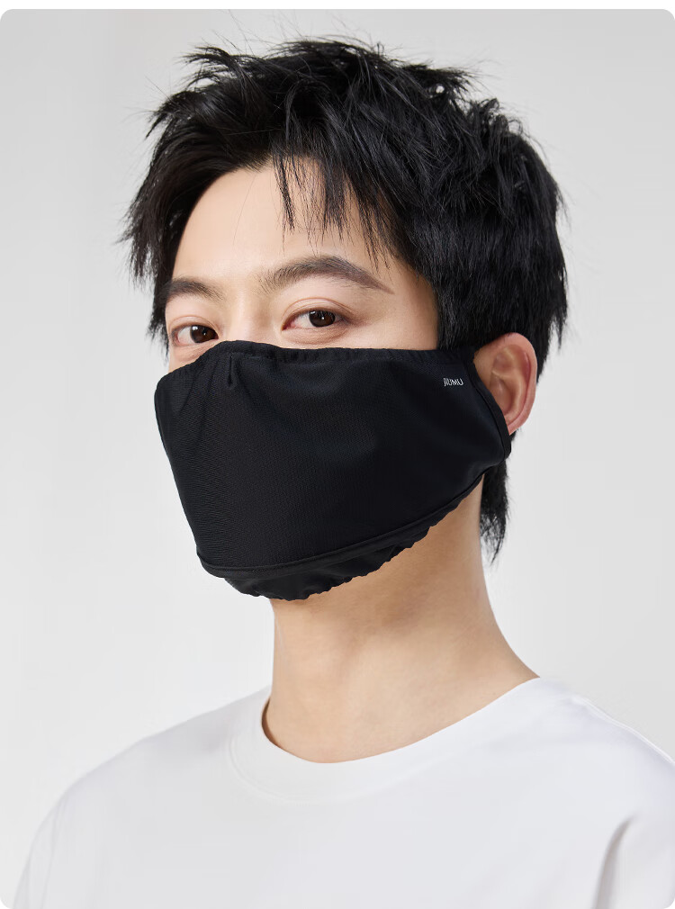 JIUMU Ice Silk Sun Protection Face Mask for Men, Summer UV Protection, Sunshade, Cycling, Hiking, Breathable, Three-Dimensional Full Face Sun Protection Mask 7