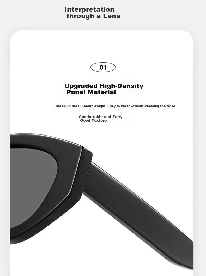 CAPONI Cat Eye Sunglasses for Women, Polarized Narrow Frame Sunglasses, Outdoor UV Protection, High-End Sun Protection Glasses, Face-Slimming Effect 10