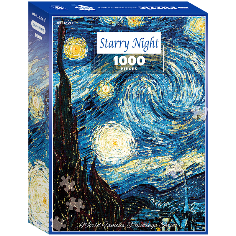 Gubu 1000-Piece Adult Puzzle, Starry Sky Night, Adult Toy, Home Decoration, White Card Puzzle, Birthday Gift